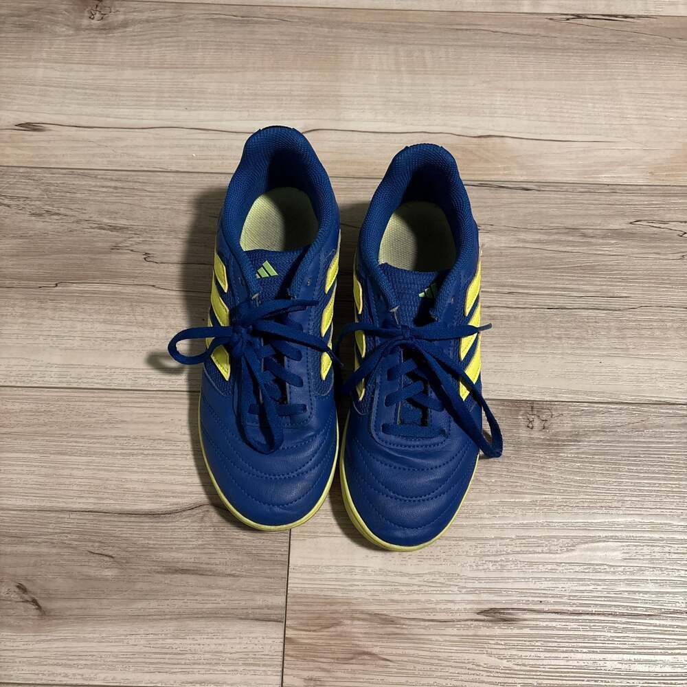 adidas Super Sala 2 Indoor Soccer Futsal Shoes Royal Blue Solar Yellow